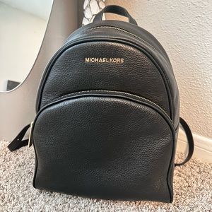 Michael Kors black backpack in mint condition!!!